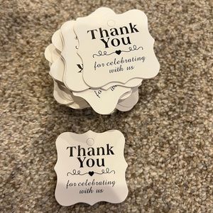 50 thank you cards for wedding favors